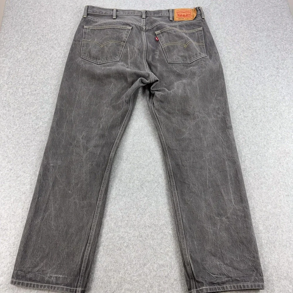 Levis 501XX Jeans Mens 40 Gray Medium Wash Regular Straight Button Fly 40x30